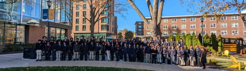 High School Chemists from Notre Dame Cristo Rey visit Emmanuel College